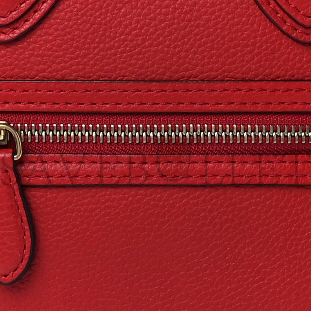 ce**e drummed calfskin micro lU*gage red (26*25*13cm)