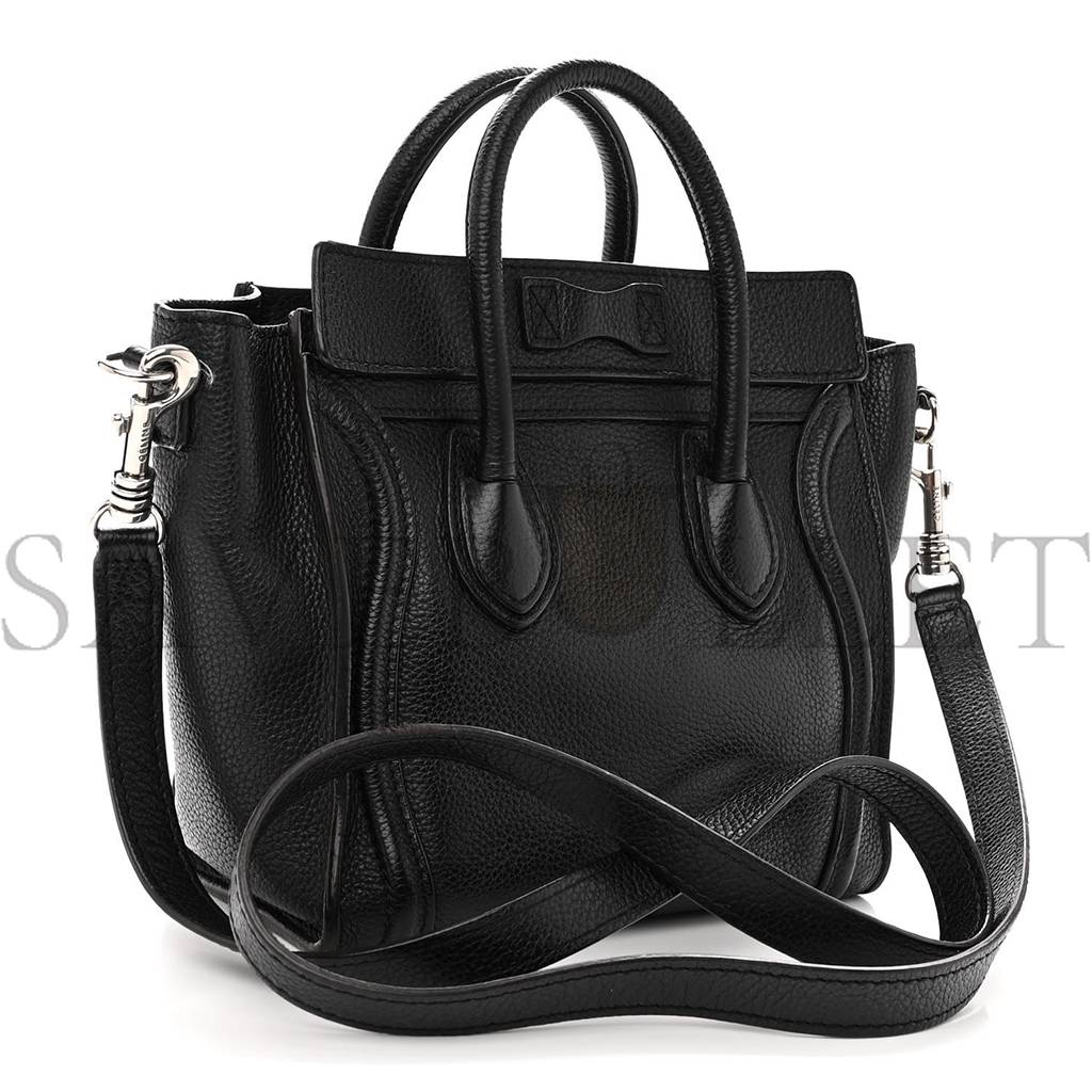 ce**e drummed calfskin nano lU*gage black (20*20*10cm)