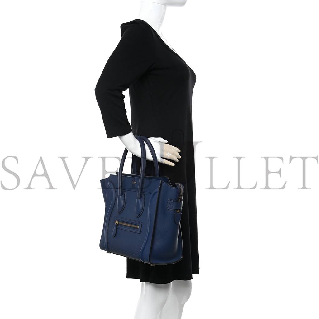 ce**e drummed calfskin micro lU*gage marine (26*25*13cm)