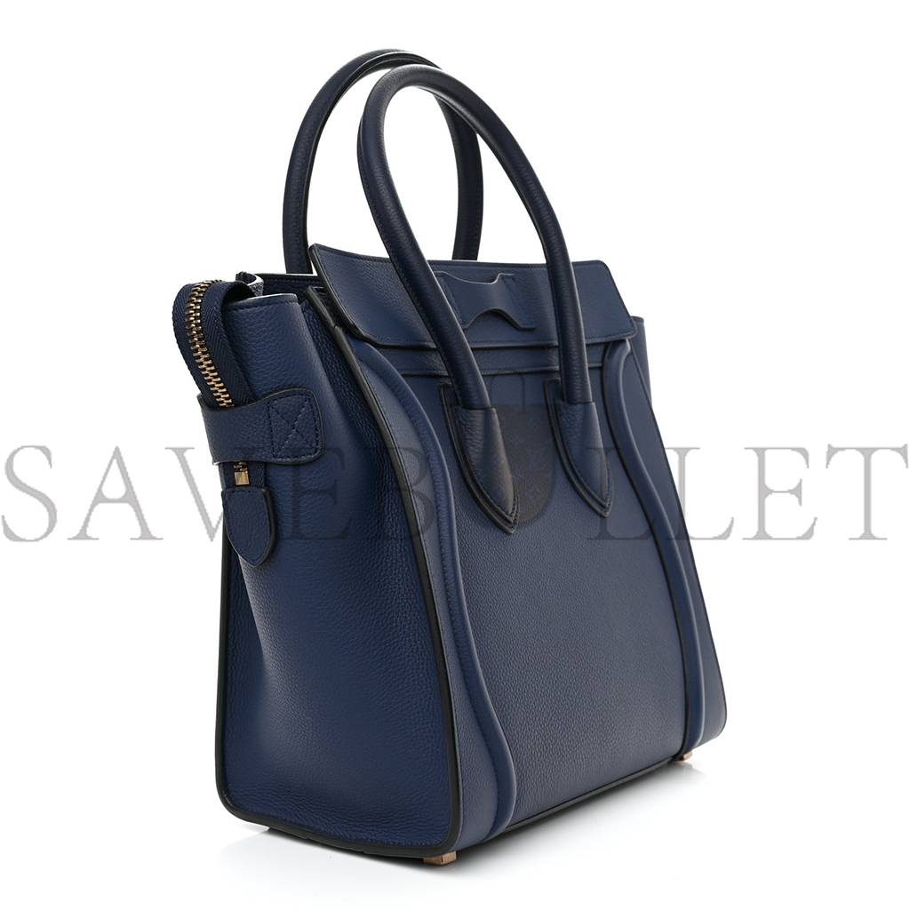 ce**e drummed calfskin micro lU*gage marine (26*25*13cm)