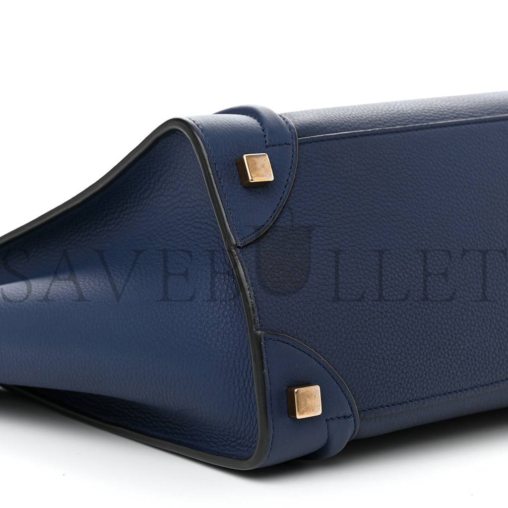 ce**e drummed calfskin micro lU*gage marine (26*25*13cm)