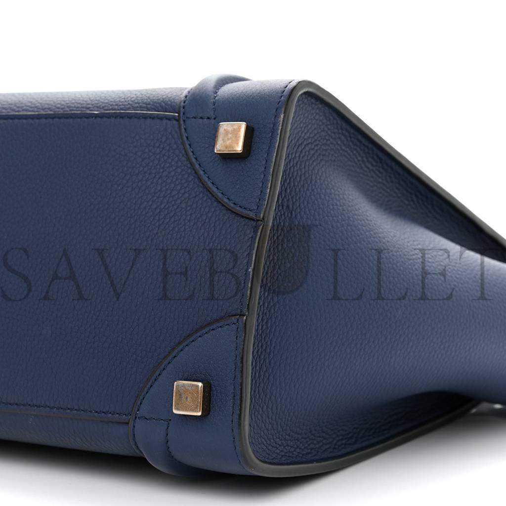 ce**e drummed calfskin micro lU*gage marine (26*25*13cm)