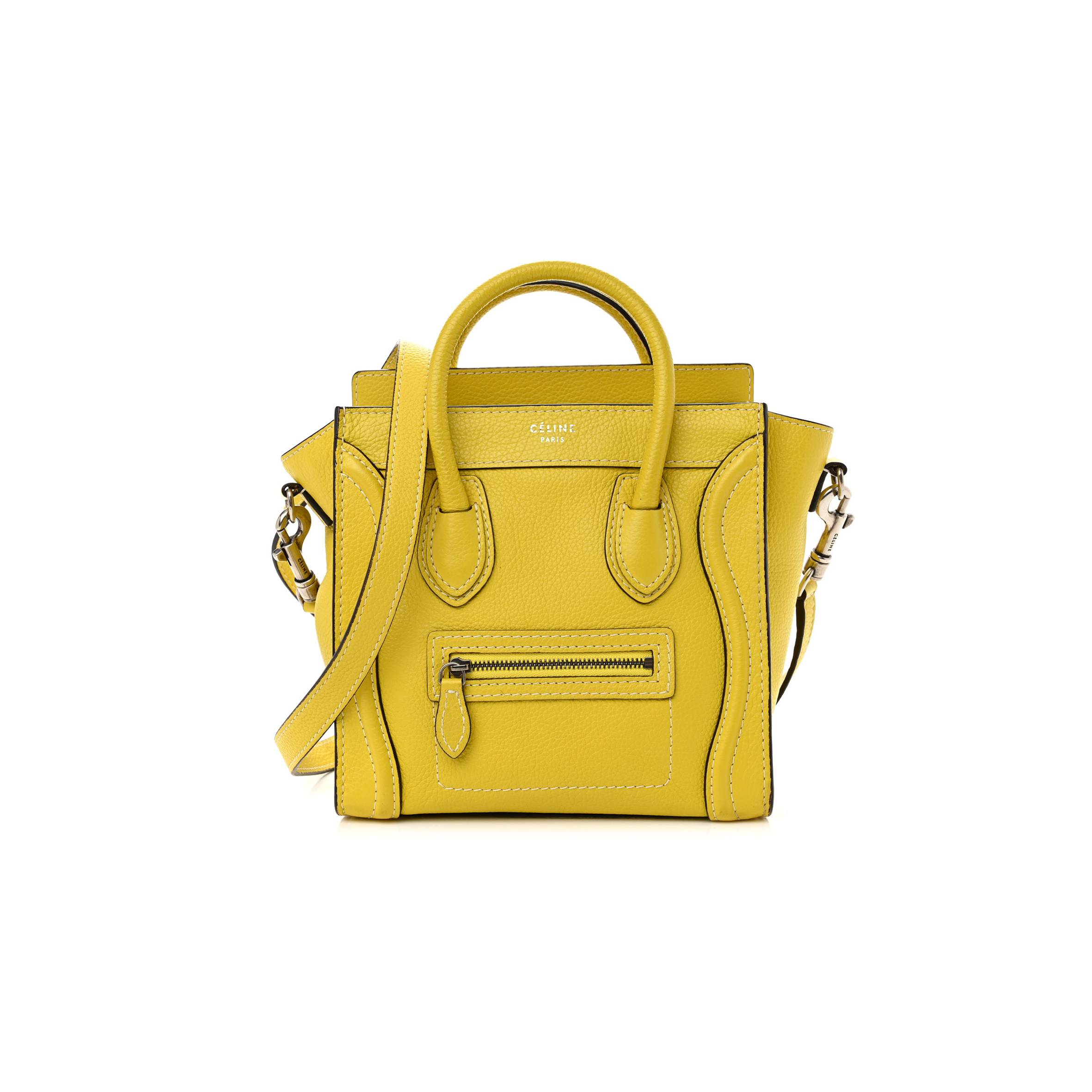 ce**e drummed calfskin nano lU*gage citron (20*19*10cm)