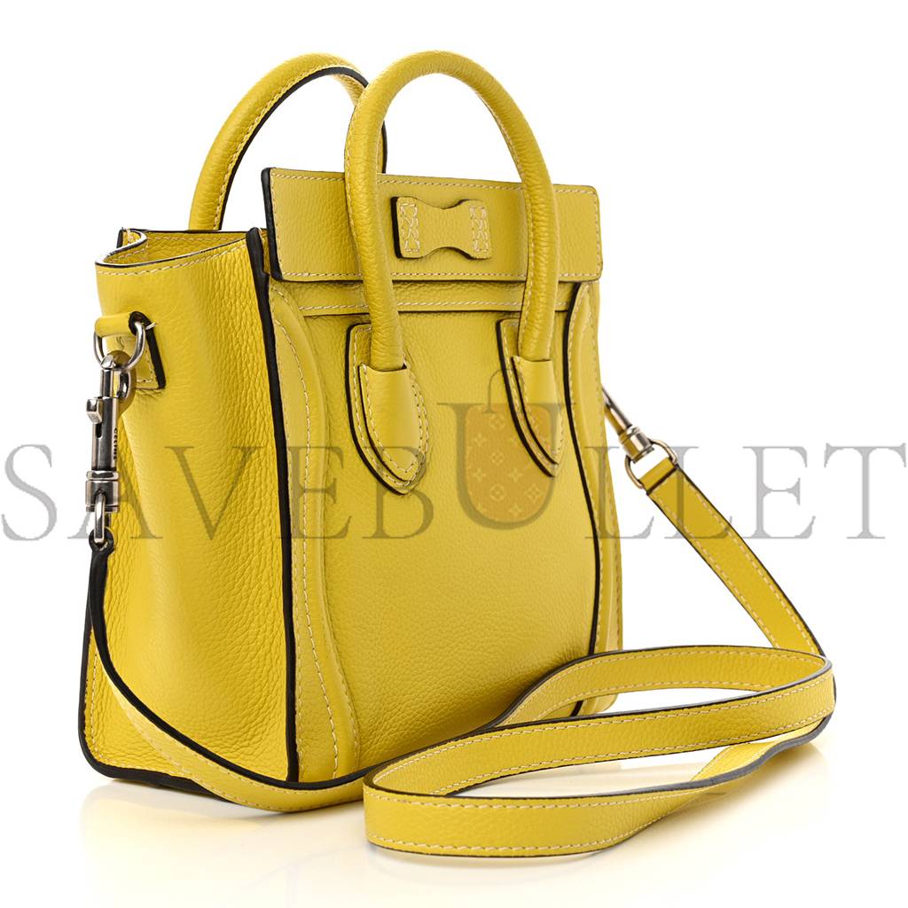 ce**e drummed calfskin nano lU*gage citron (20*19*10cm)