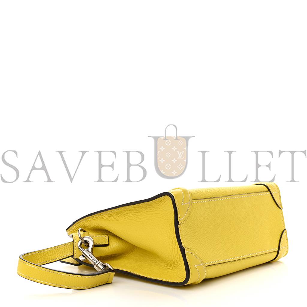 ce**e drummed calfskin nano lU*gage citron (20*19*10cm)