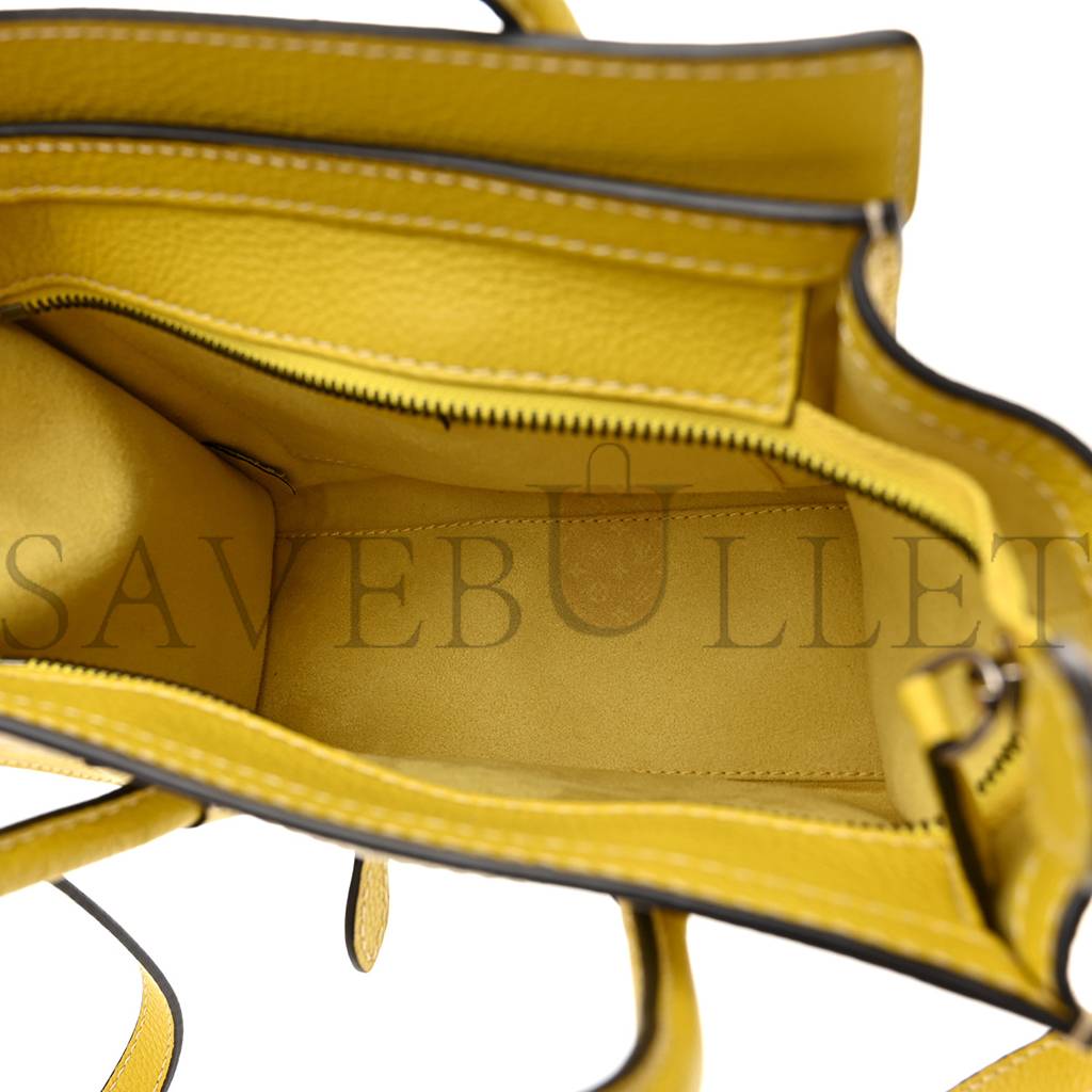 ce**e drummed calfskin nano lU*gage citron (20*19*10cm)
