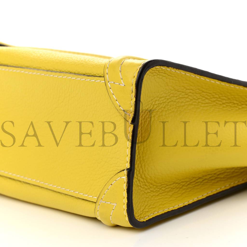 ce**e drummed calfskin nano lU*gage citron (20*19*10cm)