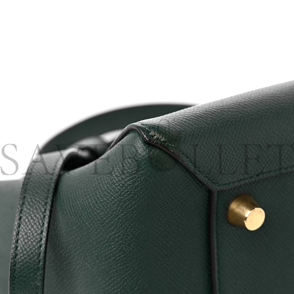 Ce**e grained calfskin mini belt bag amazone (28*22*17cm)