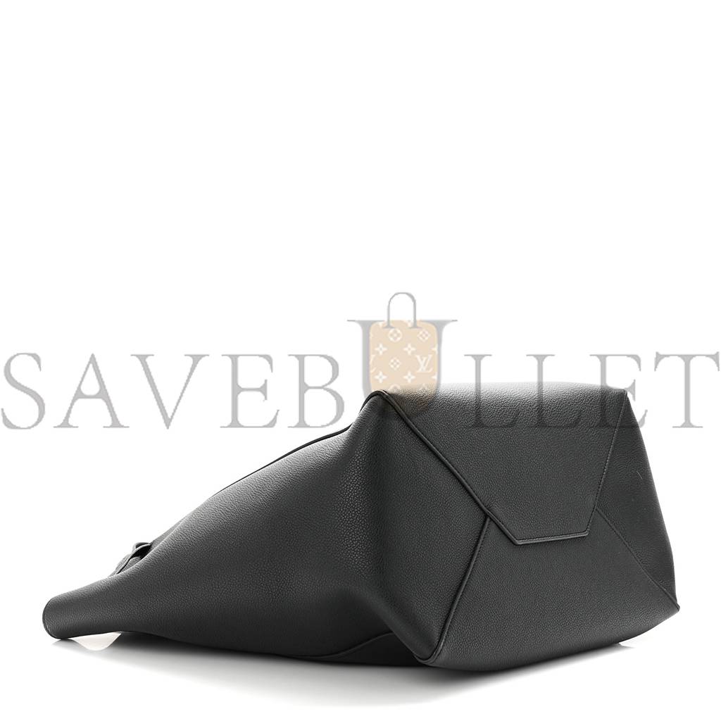 ce**e soft grained calfskin small belt cabas phanT0m black (29*27*17cm)
