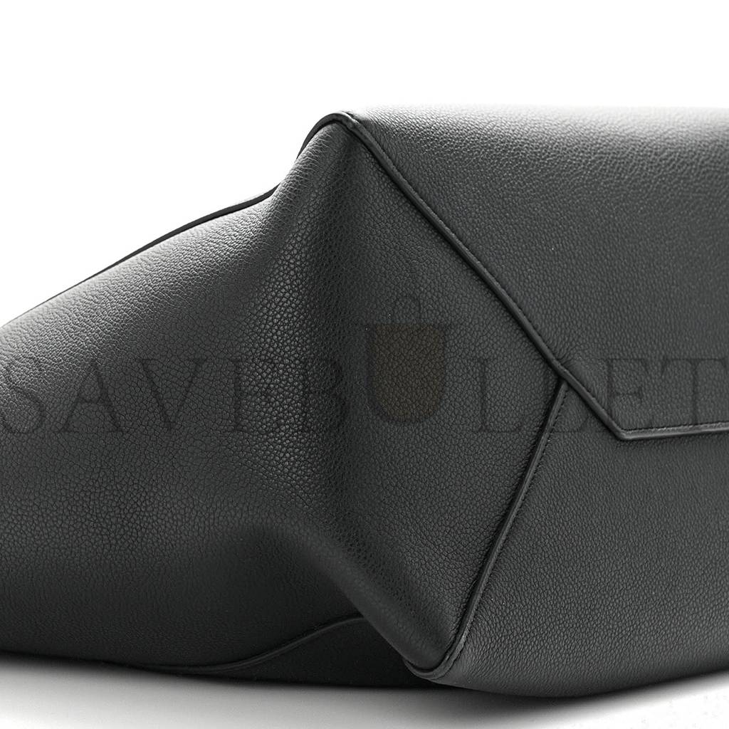 ce**e soft grained calfskin small belt cabas phanT0m black (29*27*17cm)