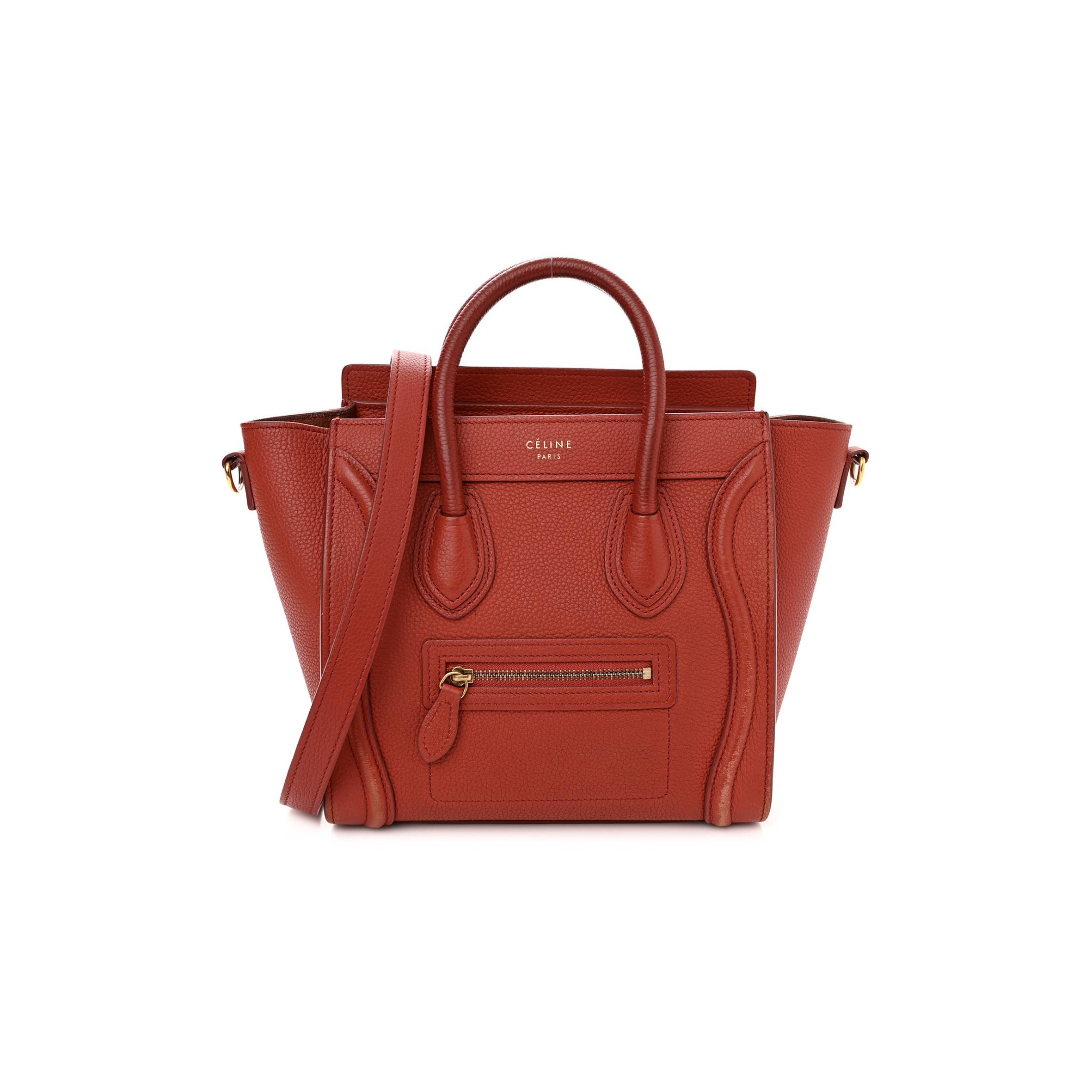 ce**e drummed calfskin nano lU*gage red (20*20*10cm)