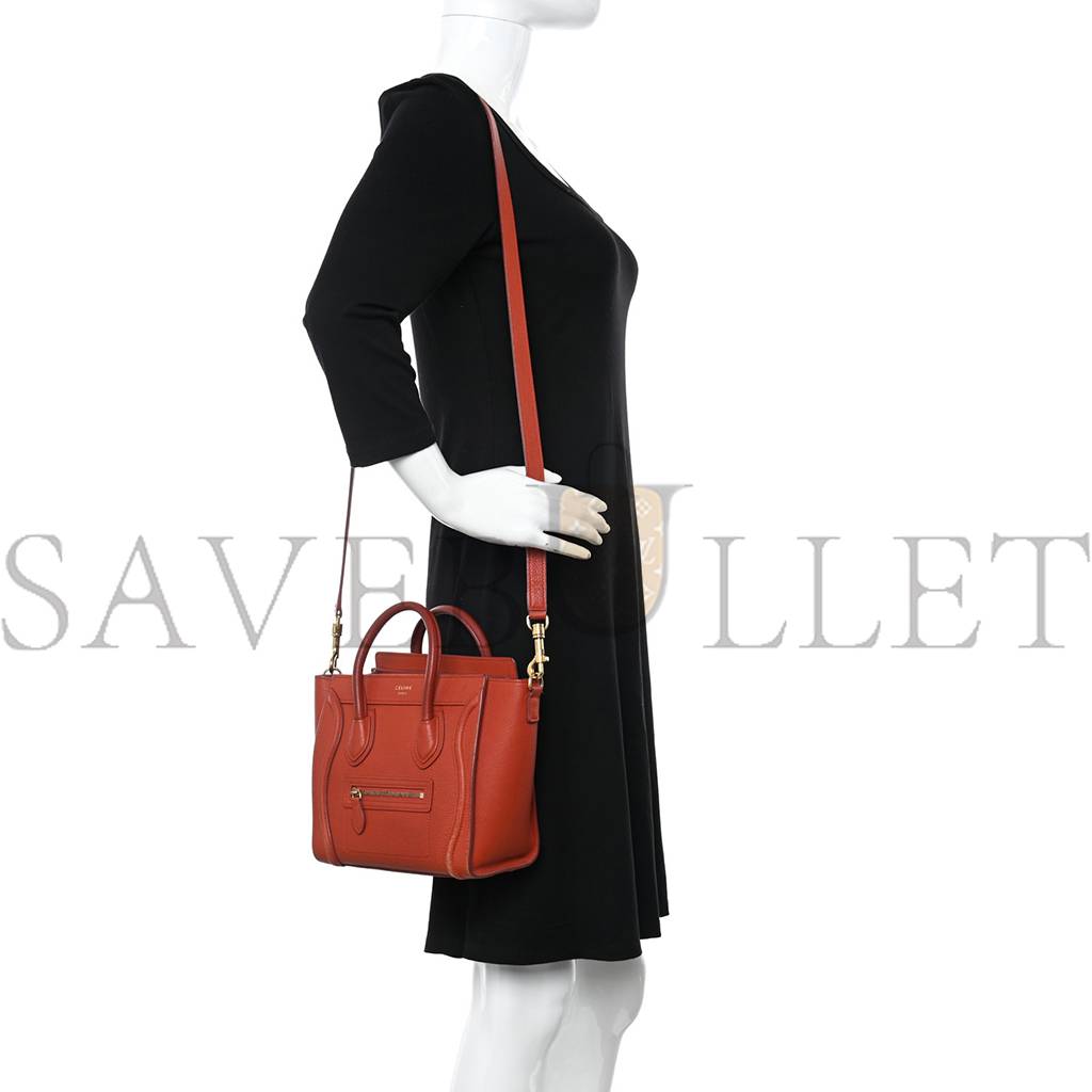 ce**e drummed calfskin nano lU*gage red (20*20*10cm)