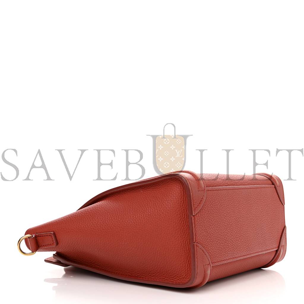 ce**e drummed calfskin nano lU*gage red (20*20*10cm)