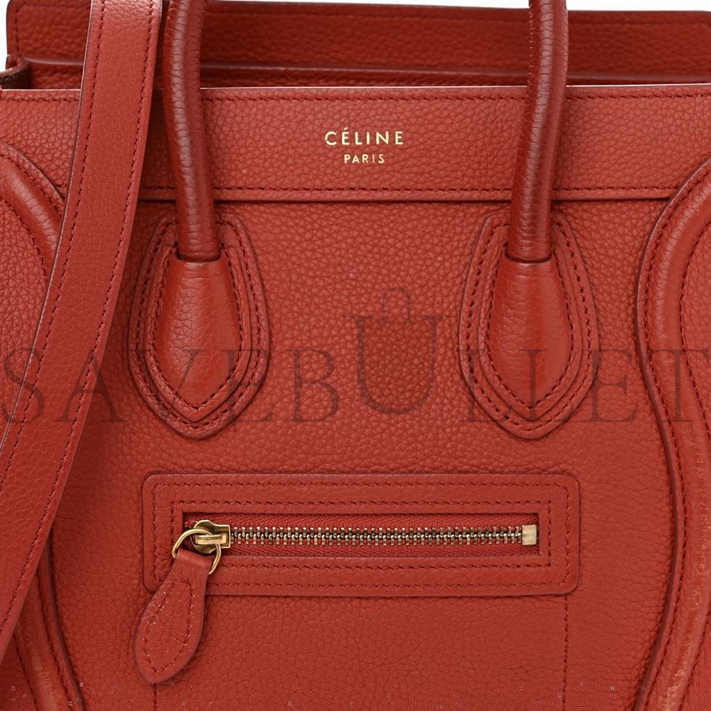 ce**e drummed calfskin nano lU*gage red (20*20*10cm)