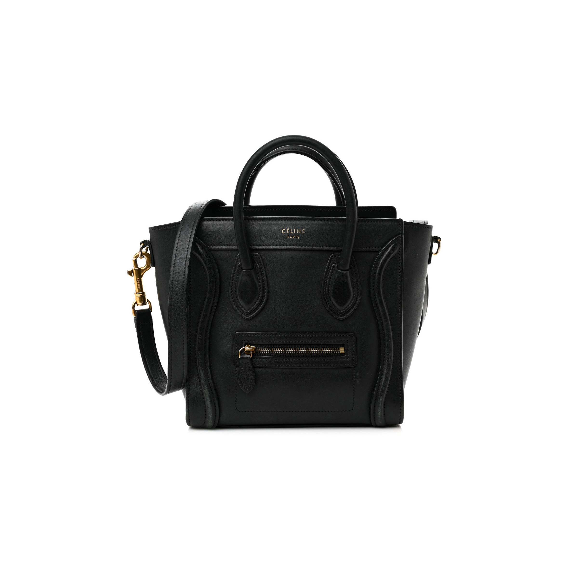 ce**e smooth calfskin nano lU*gage black (20*20*10cm)