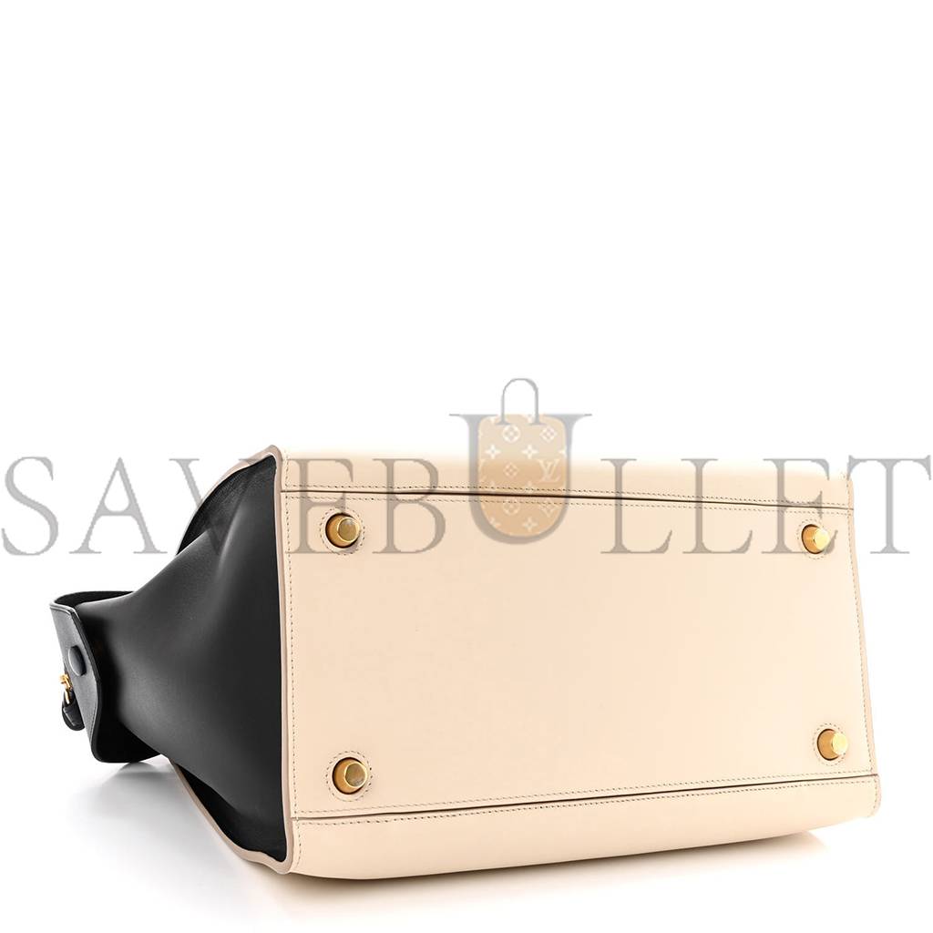 Ce**e smooth calfskin small ring bag chalk (30*25*17cm)