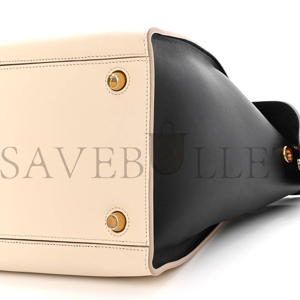 Ce**e smooth calfskin small ring bag chalk (30*25*17cm)