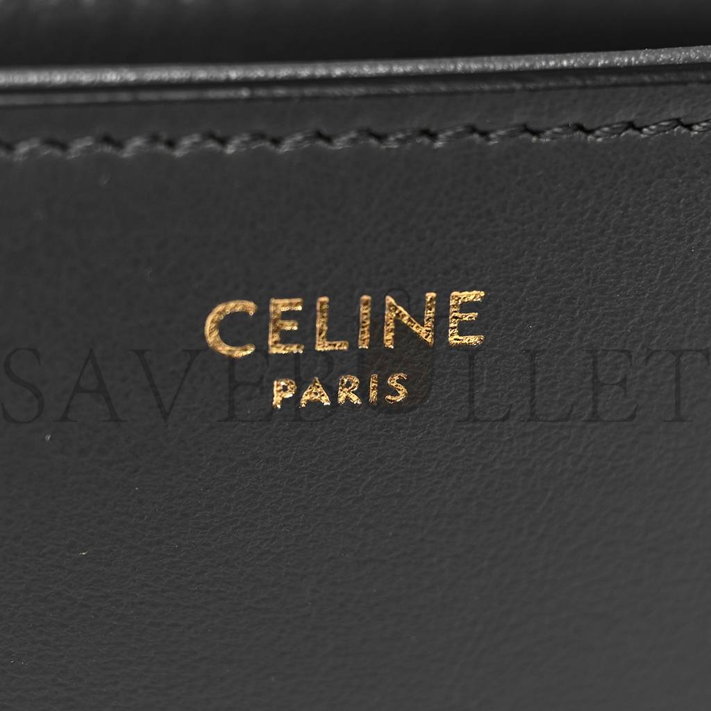 Ce**e smooth calfskin medium tabou anthracite (23*18*1cm)