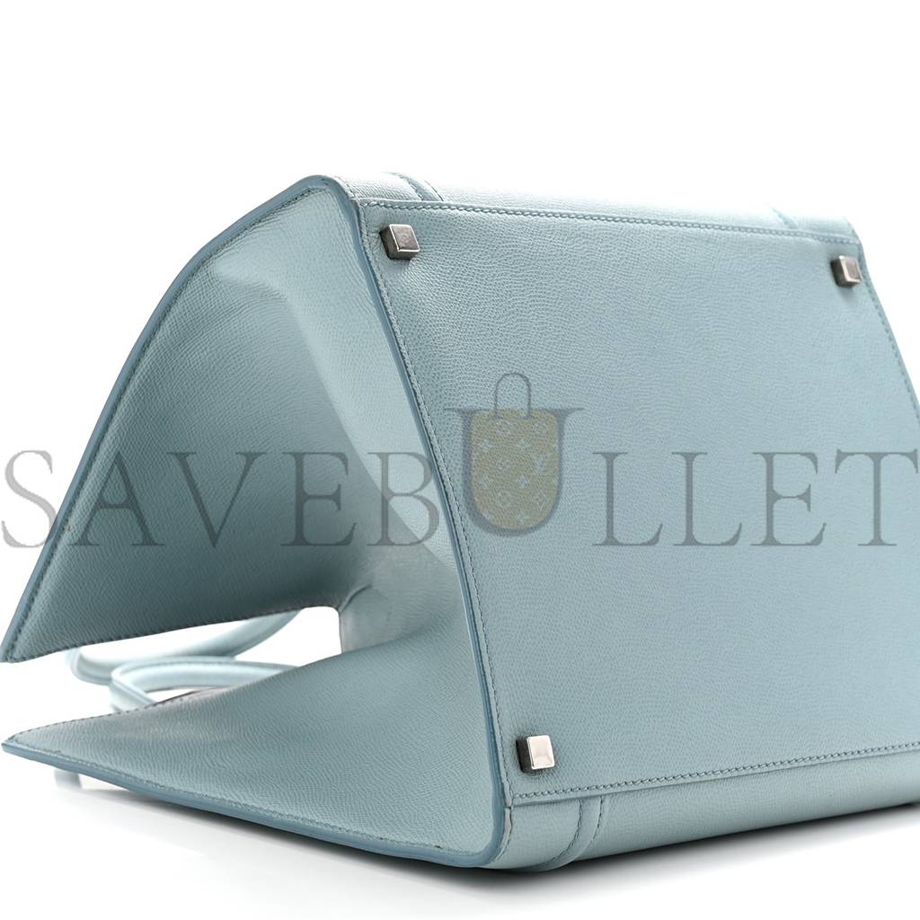 ce**e grained calfskin medium phanT0m lu*gage sky blue (30*29*25cm)