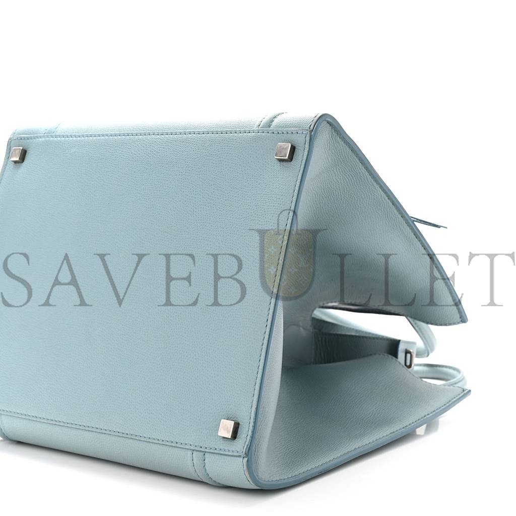 ce**e grained calfskin medium phanT0m lu*gage sky blue (30*29*25cm)