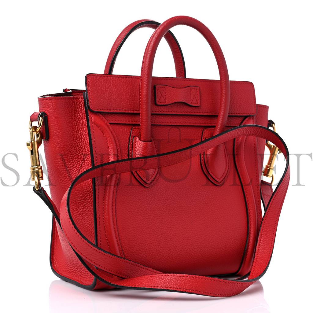 ce**e drummed calfskin nano lU*gage red (19*19*10cm)