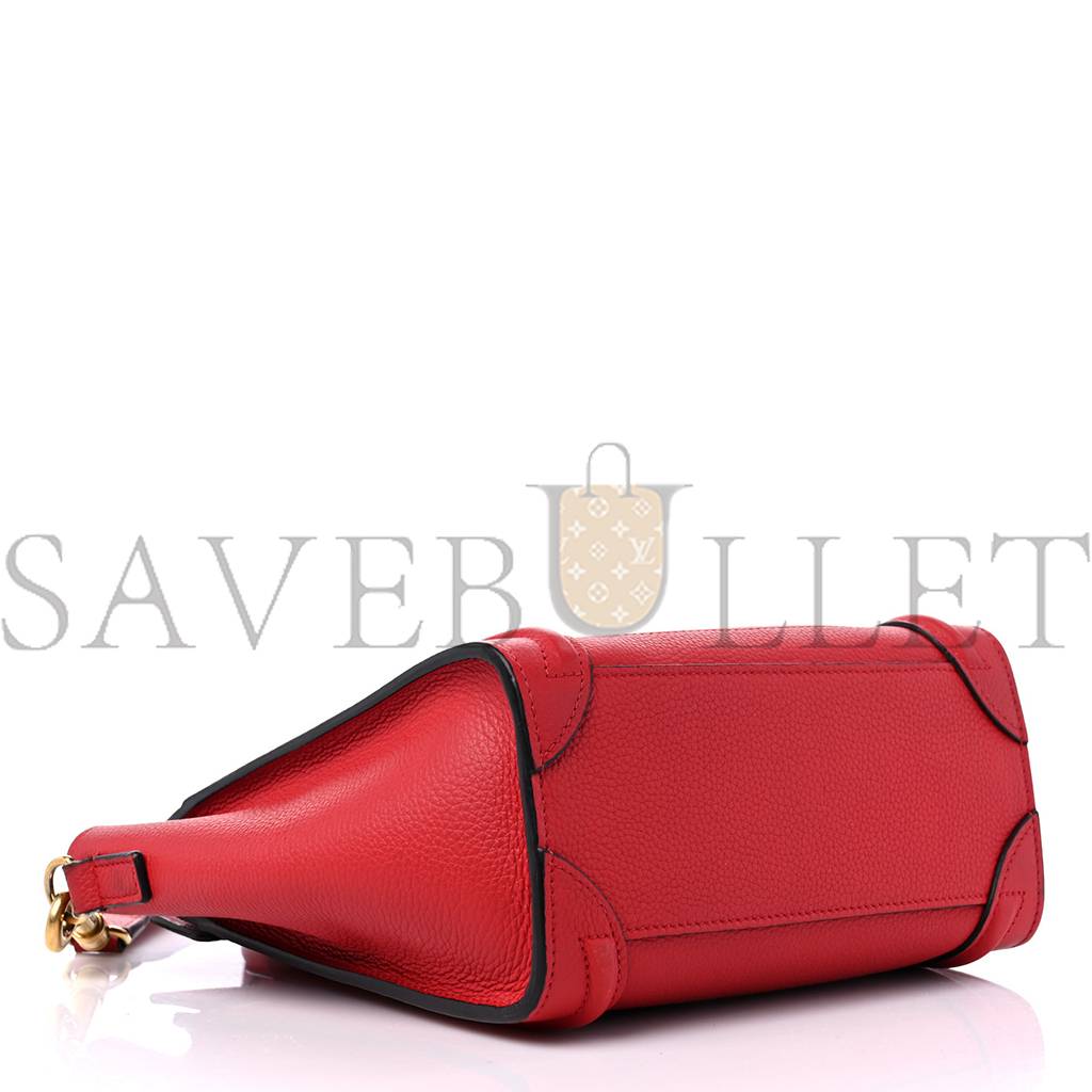 ce**e drummed calfskin nano lU*gage red (19*19*10cm)