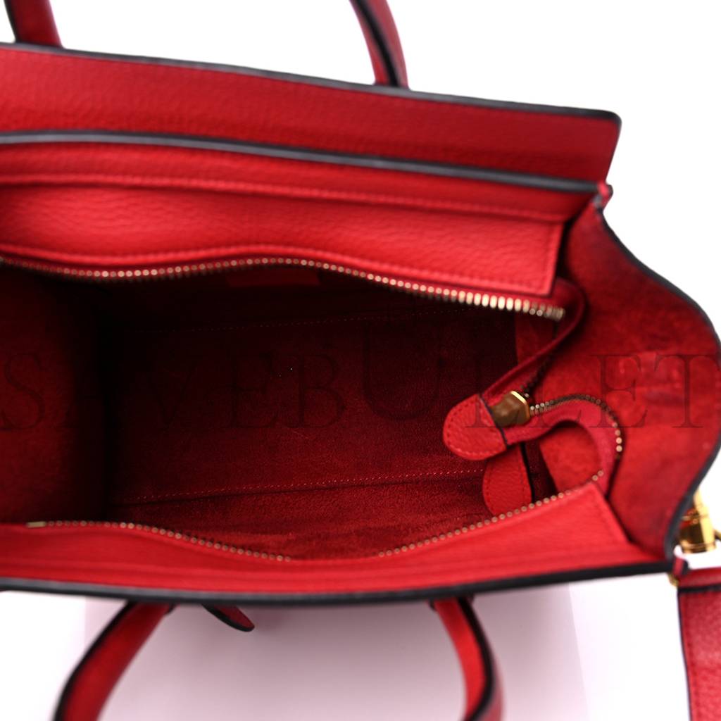 ce**e drummed calfskin nano lU*gage red (19*19*10cm)