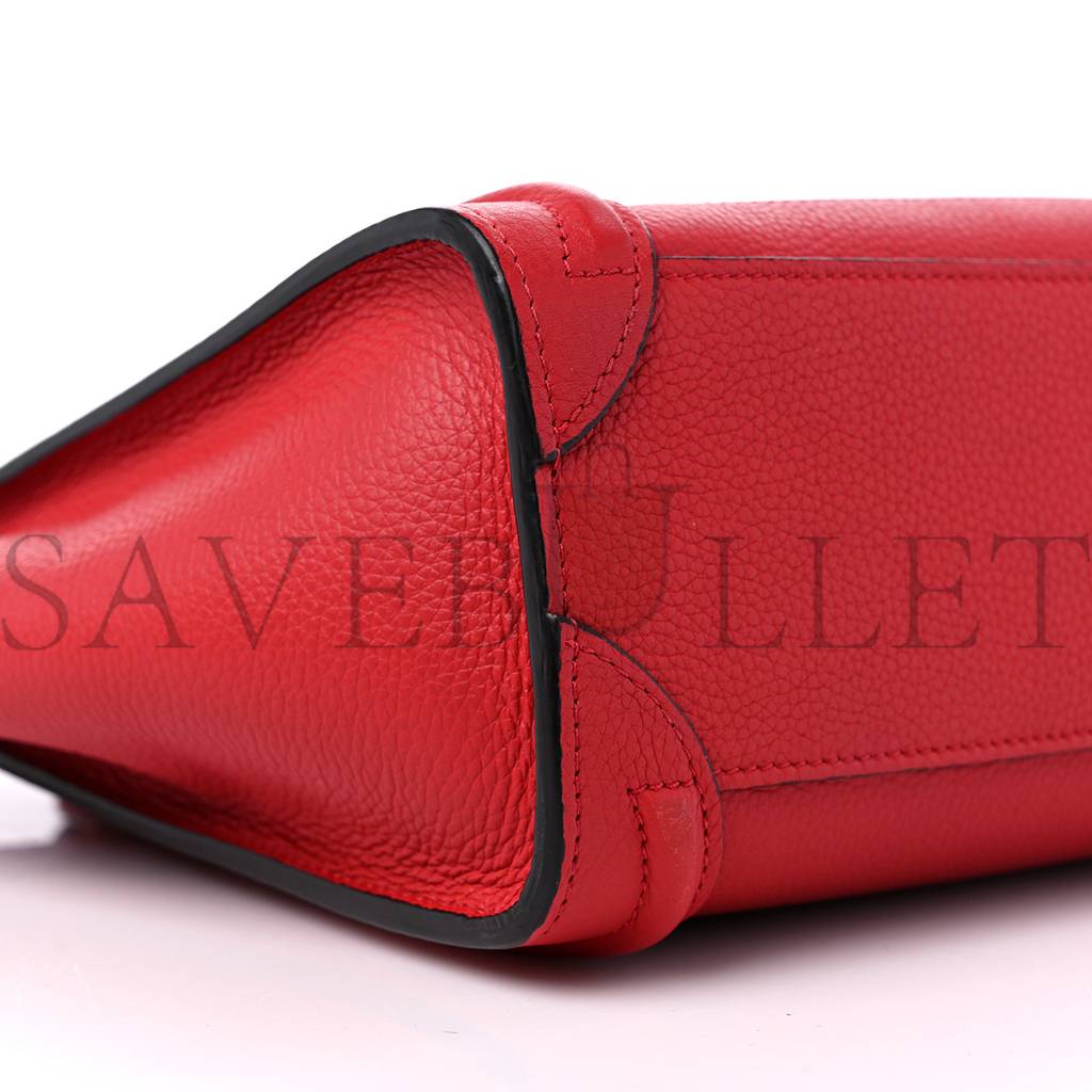 ce**e drummed calfskin nano lU*gage red (19*19*10cm)