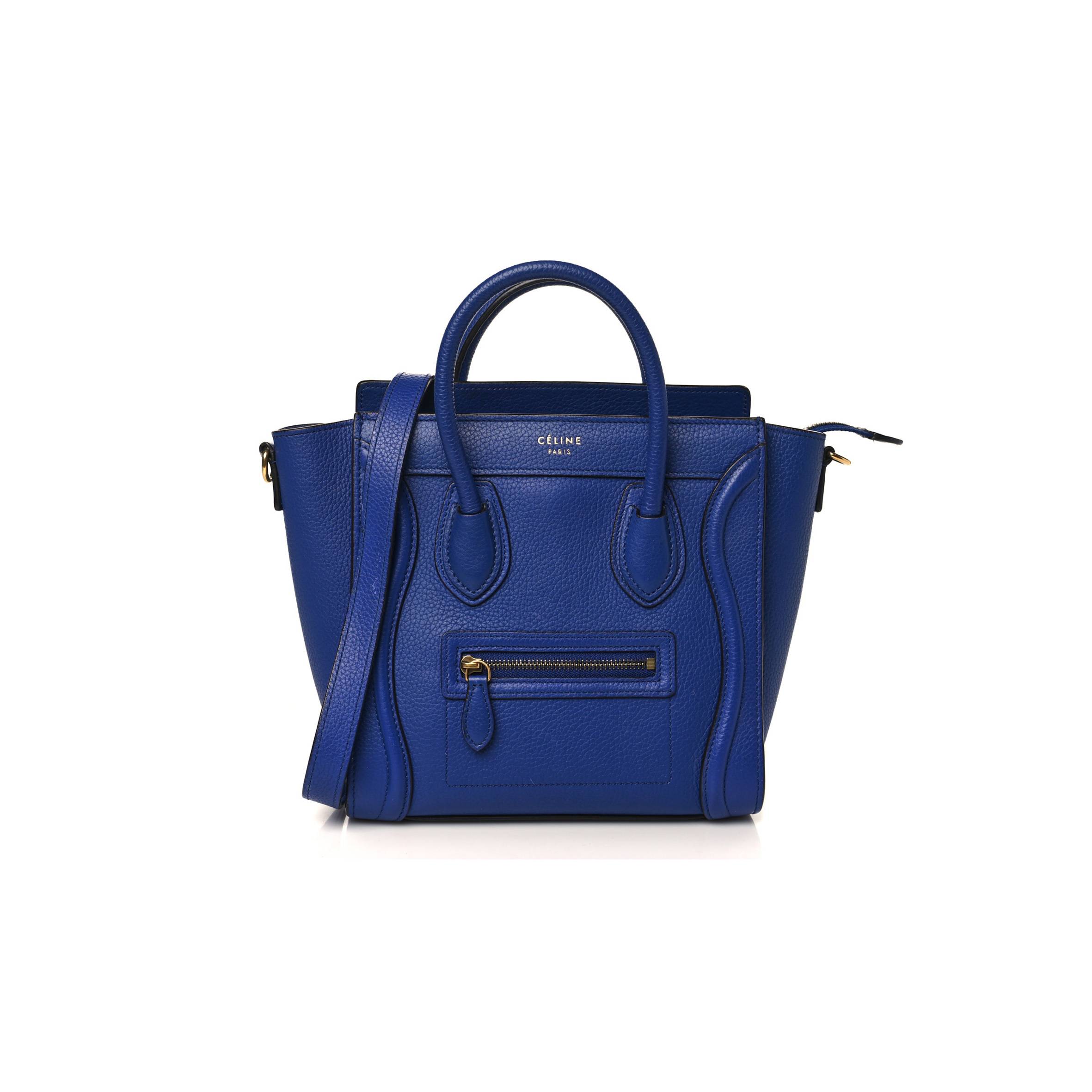 ce**e drummed calfskin nano lU*gage indigo (20*20*10cm)