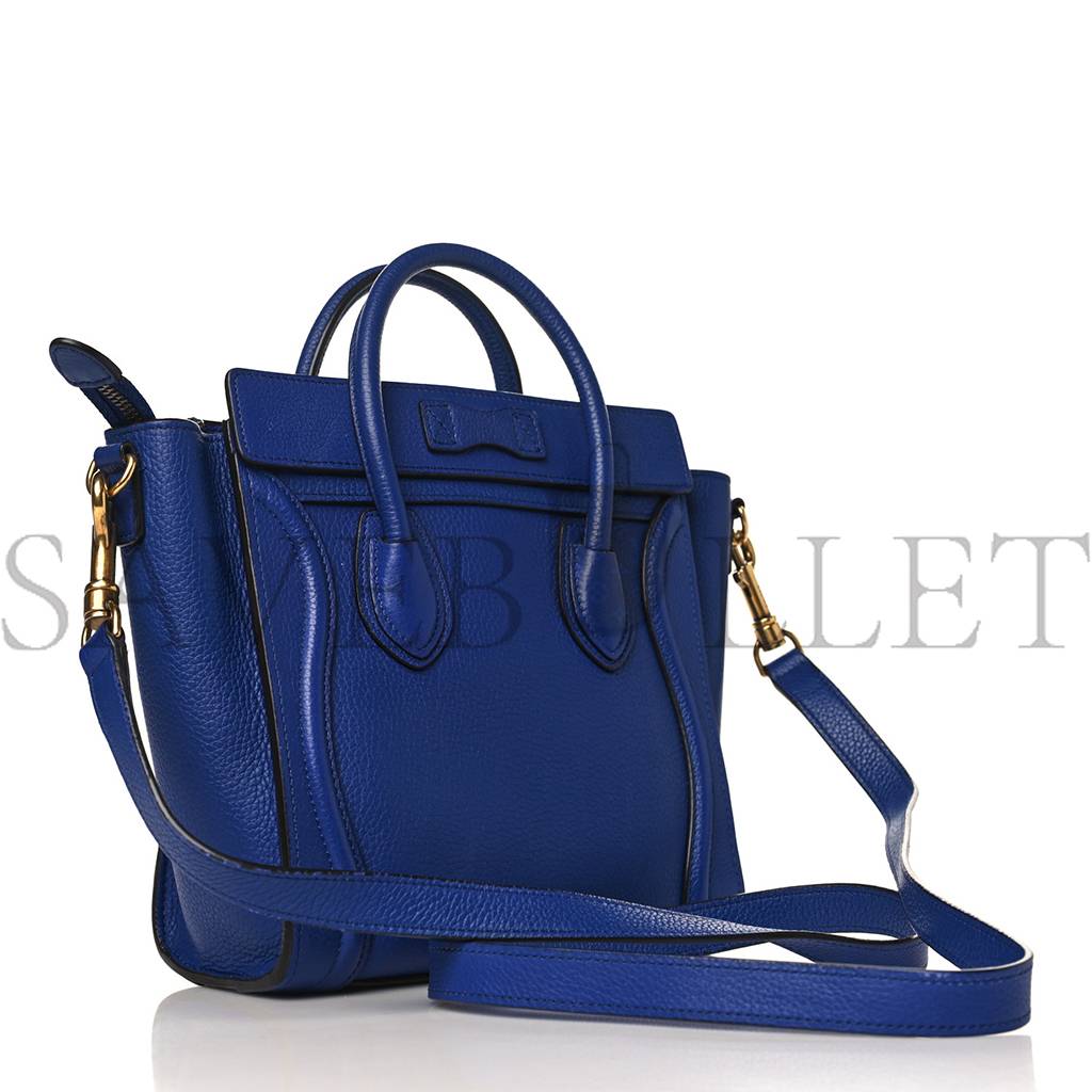 ce**e drummed calfskin nano lU*gage indigo (20*20*10cm)