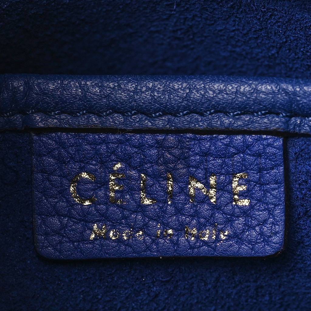 ce**e drummed calfskin nano lU*gage indigo (20*20*10cm)