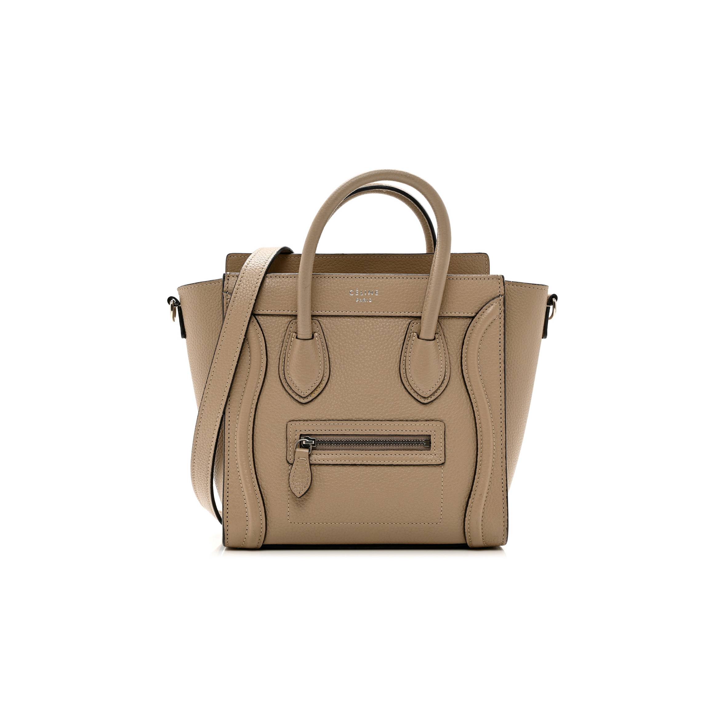 ce**e drummed calfskin nano lU*gage dune (21*20*10cm)