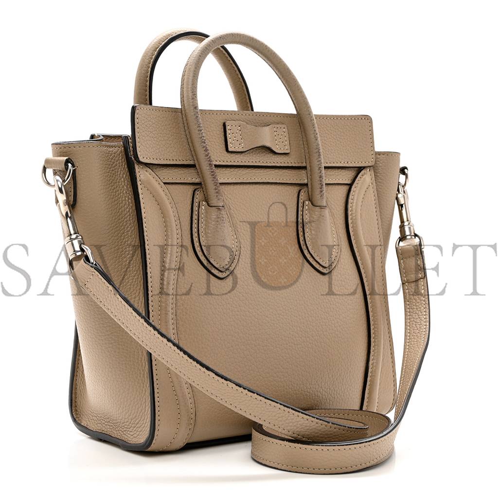 ce**e drummed calfskin nano lU*gage dune (21*20*10cm)