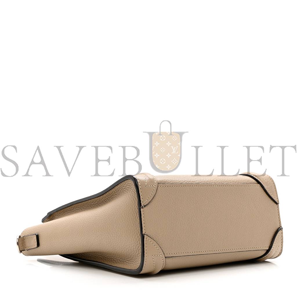 ce**e drummed calfskin nano lU*gage dune (21*20*10cm)