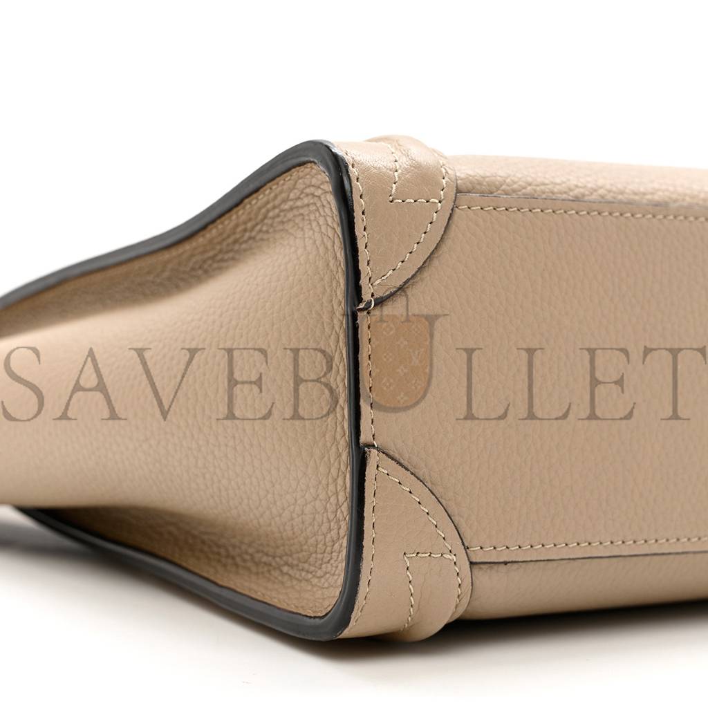 ce**e drummed calfskin nano lU*gage dune (21*20*10cm)