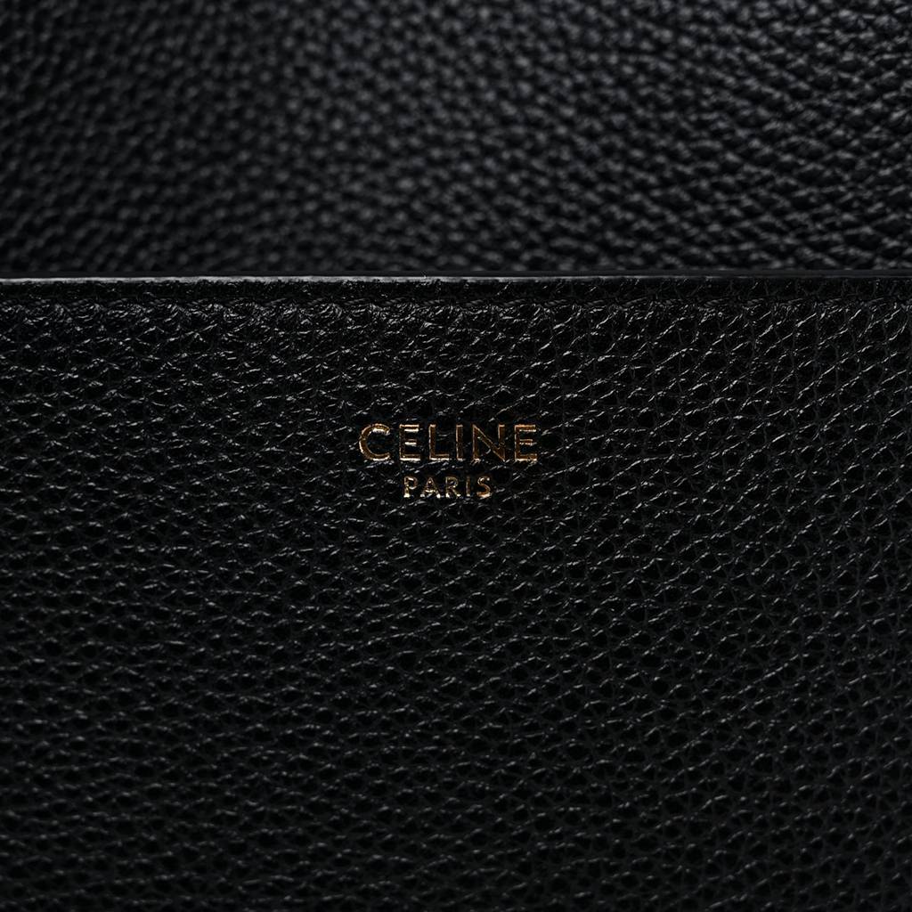 Ce**e soft grained calfskin sangle bucket bag black (32*22*17cm)