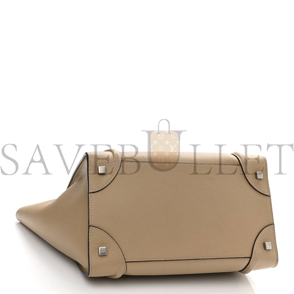 ce**e drummed calfskin mini lU*gage dune (30*30*18cm)