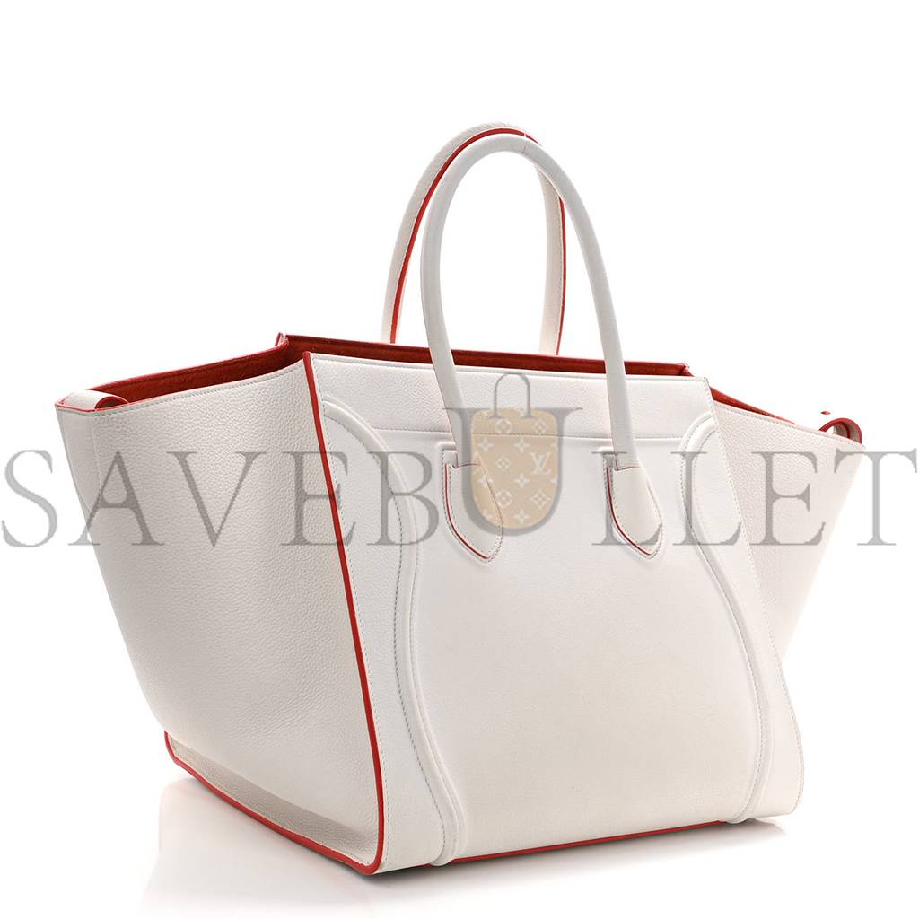 ce**e grained calfskin medium phanT0m lu*gage white (30*29*24cm)