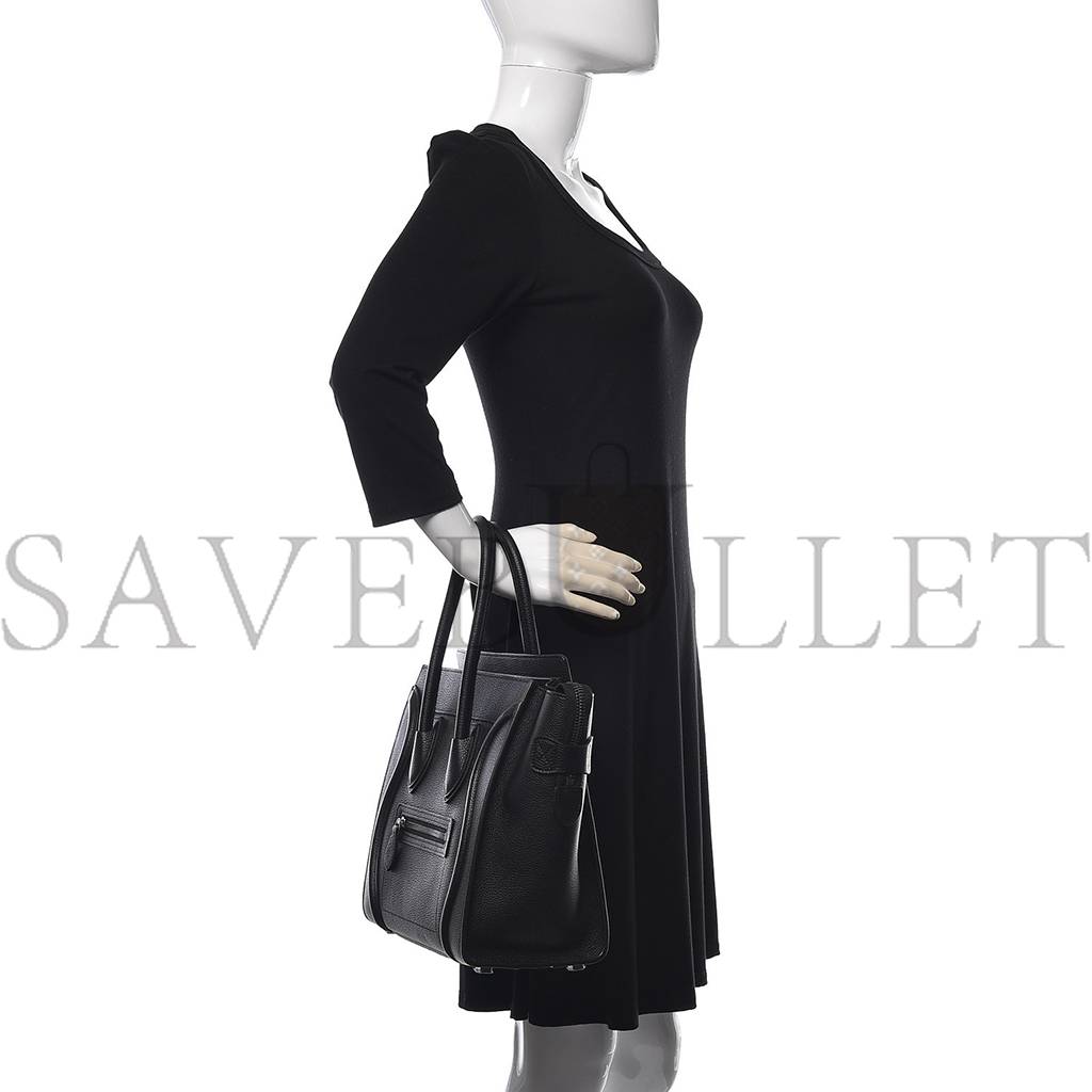 ce**e drummed calfskin micro lU*gage black (26*26*14cm)