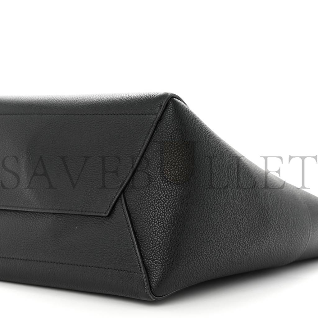 Ce**e soft grained calfskin sangle bucket bag black (33*23*15cm)