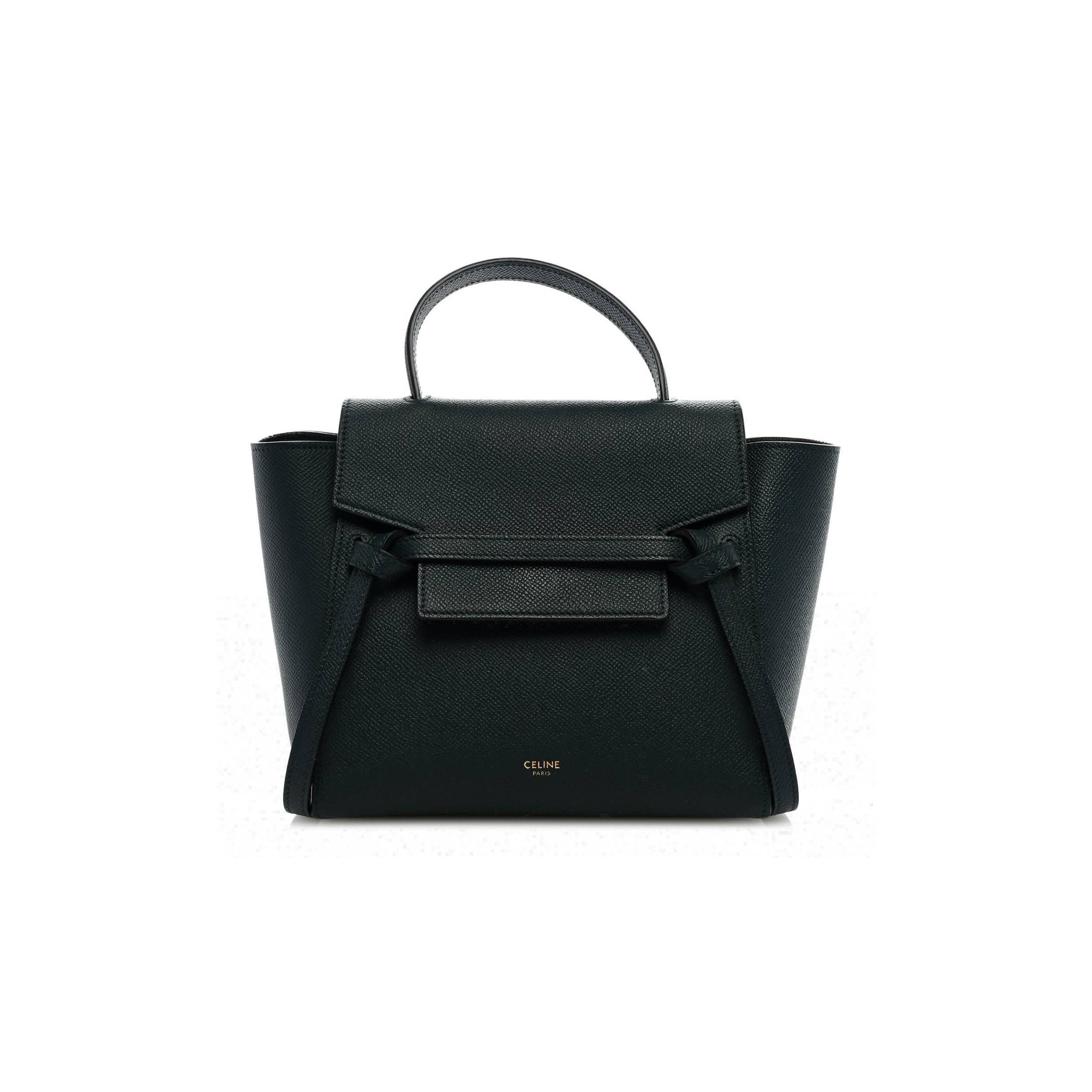Ce**e grained calfskin nano belt bag amazone (20*19*11cm)