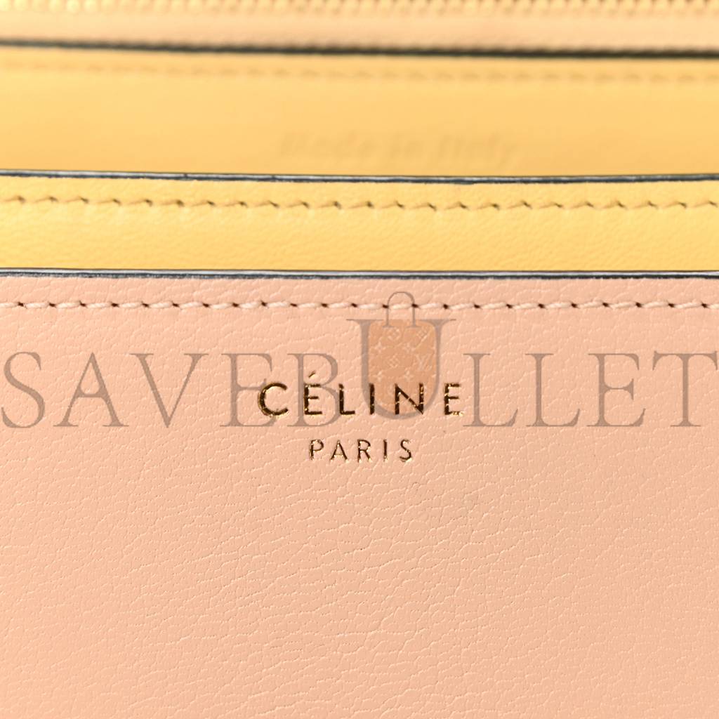 goatskin Ce**e goatskin medium classic box flap bag dune (23*18*6cm) box flap bag dune
