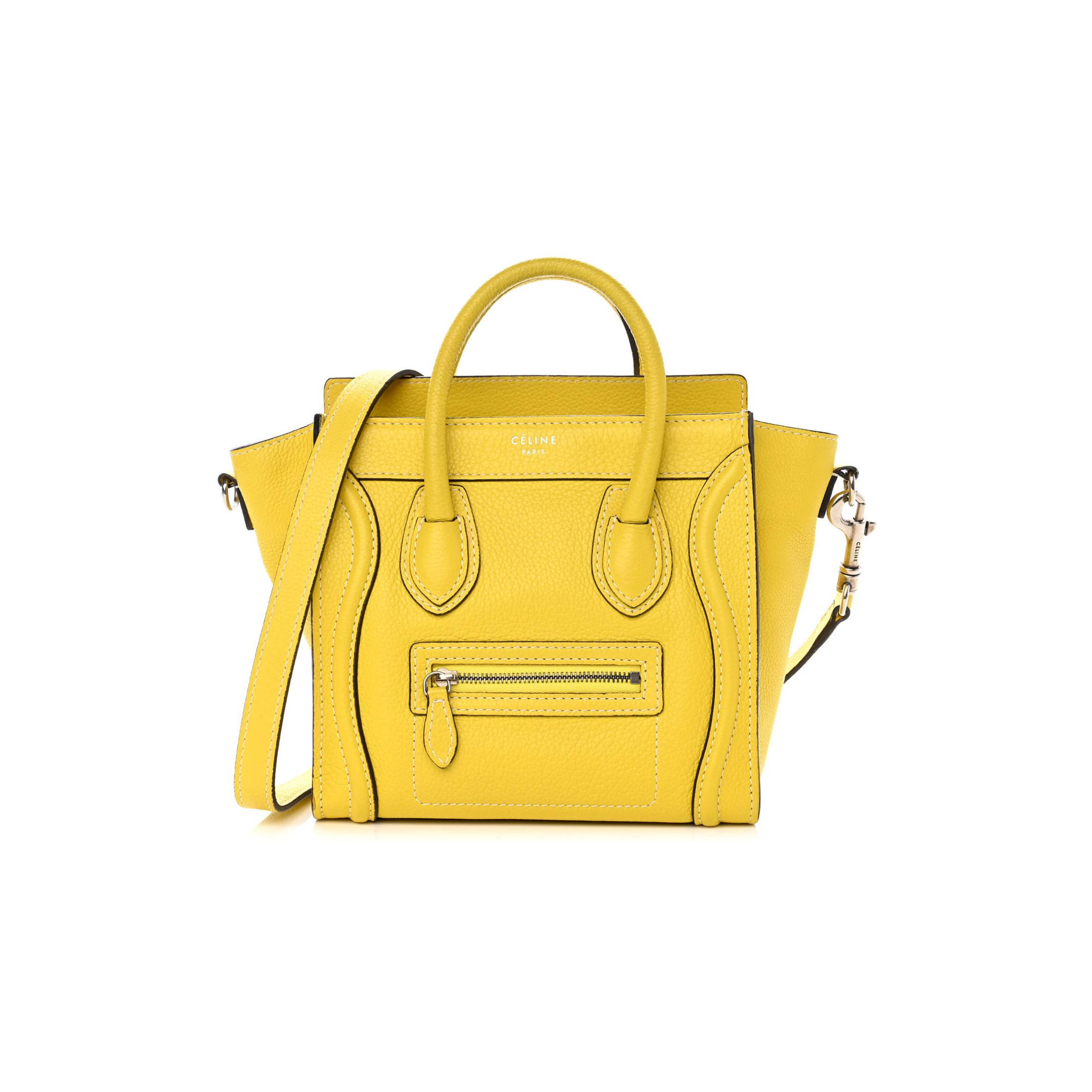 ce**e drummed calfskin nano lU*gage citron (20*20*10cm)