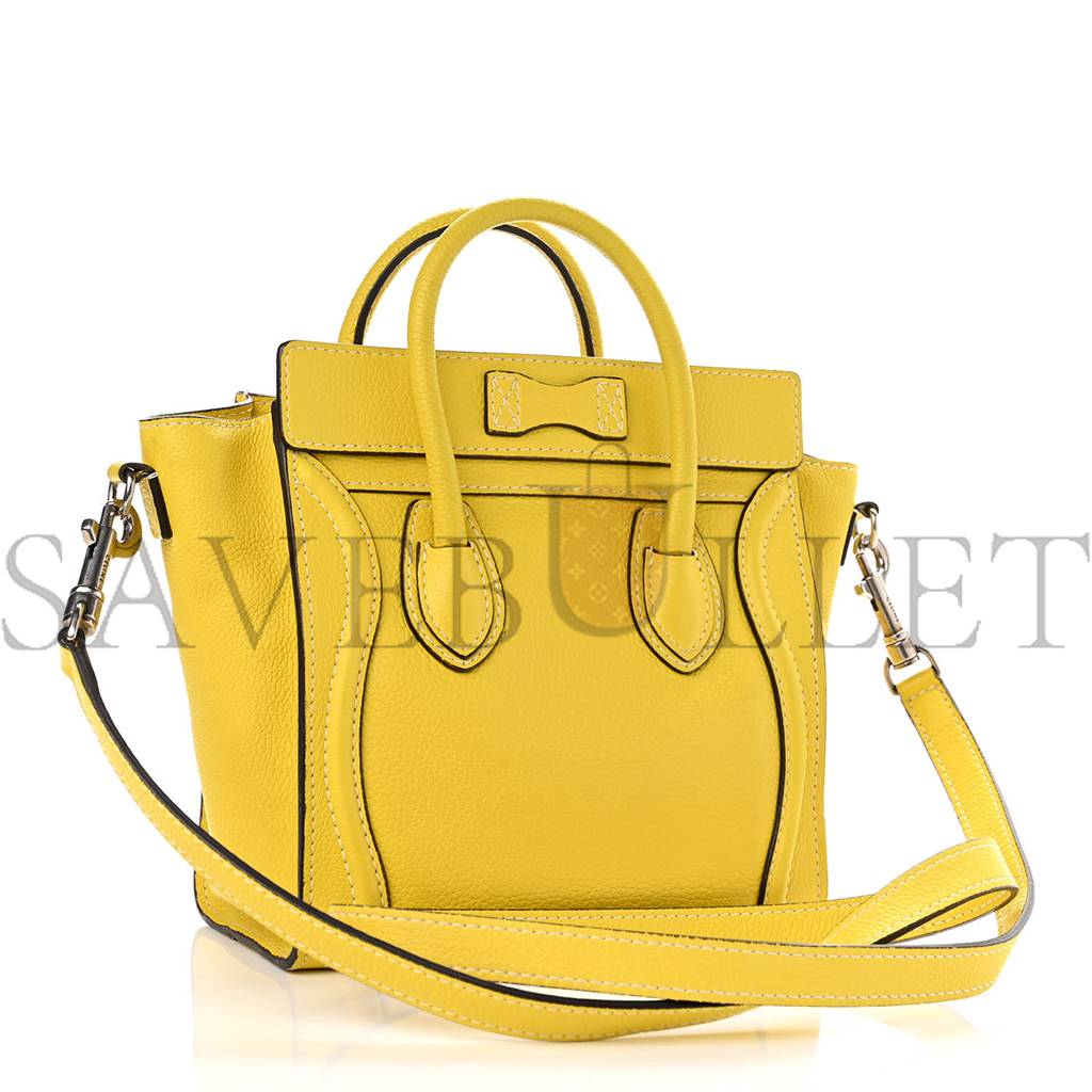 ce**e drummed calfskin nano lU*gage citron (20*20*10cm)