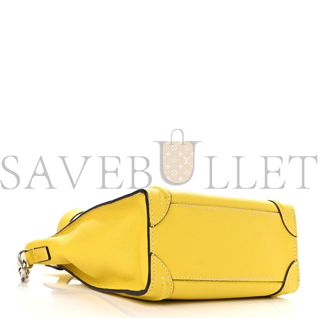 ce**e drummed calfskin nano lU*gage citron (20*20*10cm)