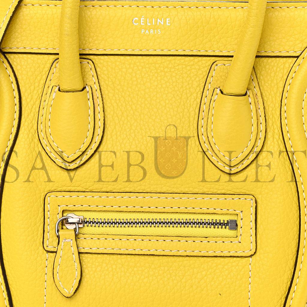 ce**e drummed calfskin nano lU*gage citron (20*20*10cm)