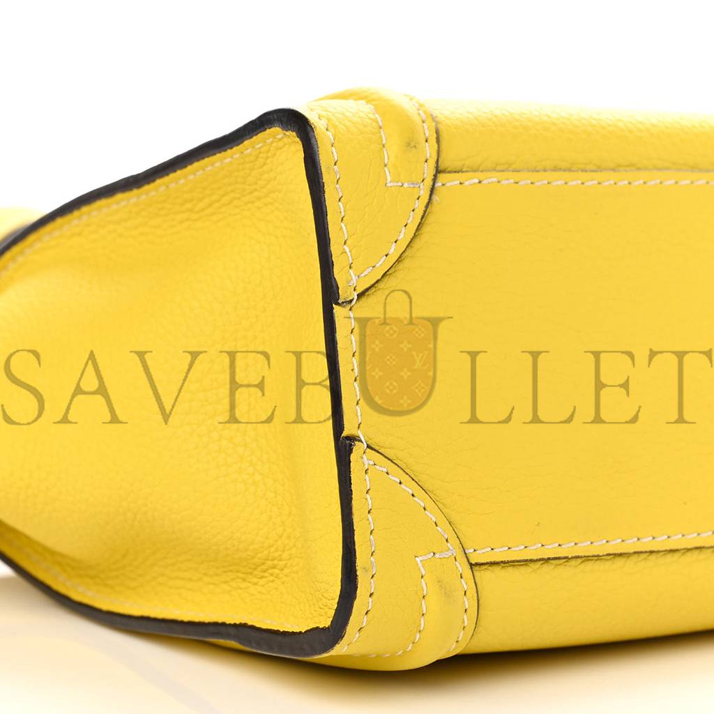 ce**e drummed calfskin nano lU*gage citron (20*20*10cm)