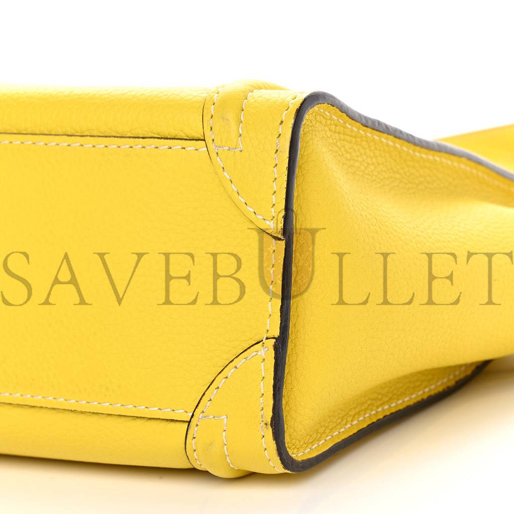 ce**e drummed calfskin nano lU*gage citron (20*20*10cm)