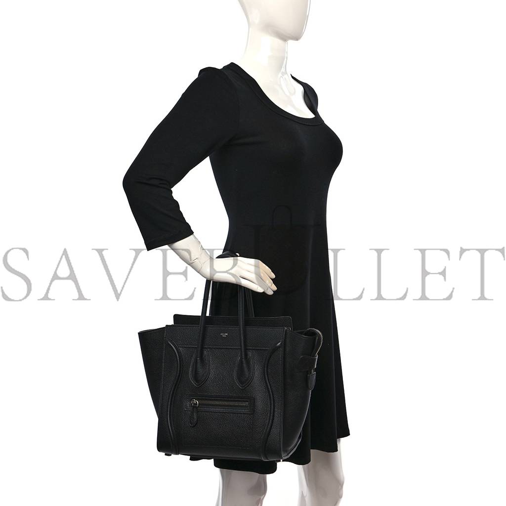 ce**e drummed calfskin micro lU*gage black (20*20*10cm)