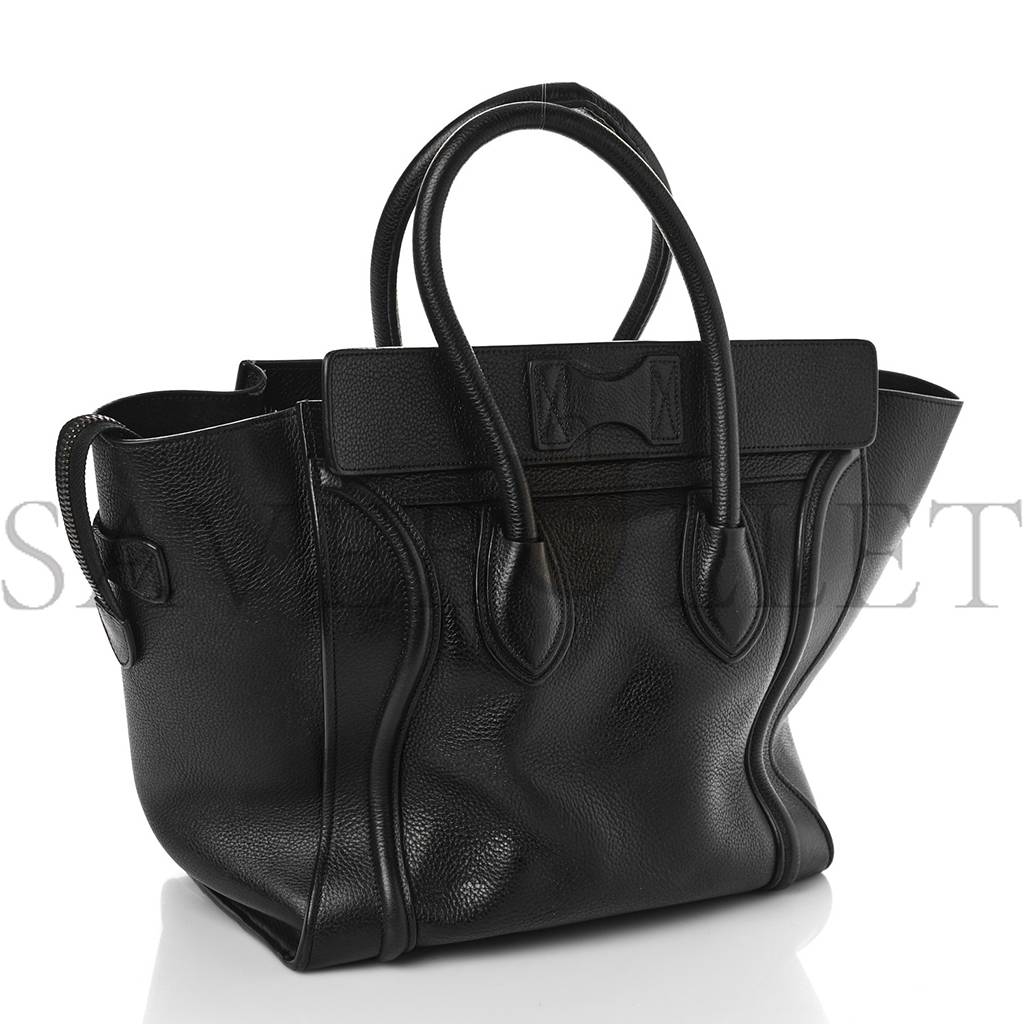 ce**e drummed calfskin mini lU*gage black (32*30*18cm)
